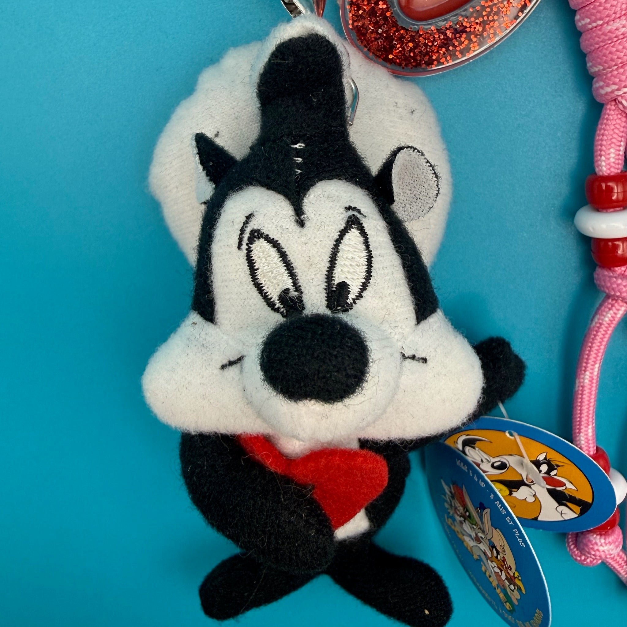 One-of-One  Pepé Le Pew Plush    Pack -  vintage keychain vintage charms for bag nostalgia vintage keychains y2k collectible - Bag Crap