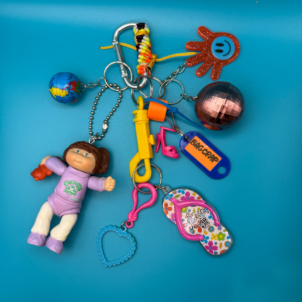 Vintage Cabbage Patch Doll San Francisco Keychain Bag Charm Pack