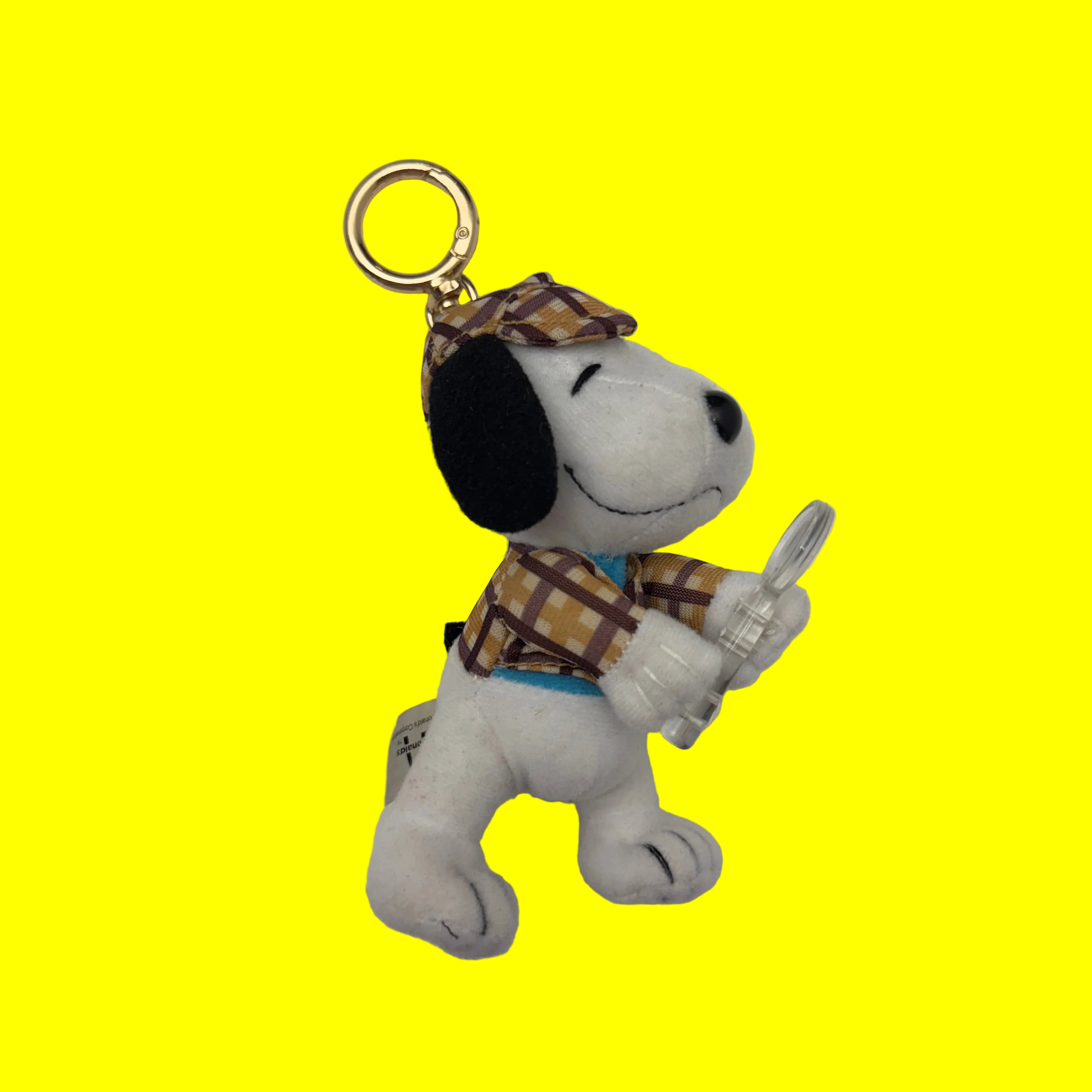 Detective Snoopy Plush   - RARE - snoopy rar peanuts vintage keychain vintage charms for bag nostalgia vintage keychains y2k collectible - Bag Crap