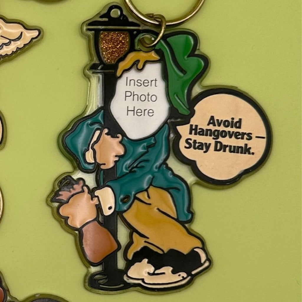 90's Vintage 'insert Photo' Comedy Keychains
