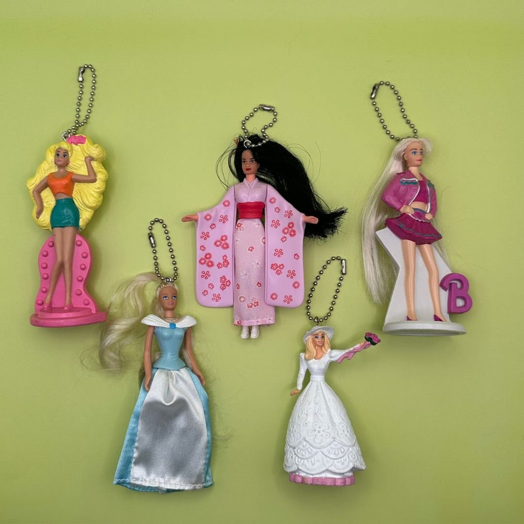 Vintage 90's Barbie Doll Happy Meal Crafted Bag Charms: Drop 5
