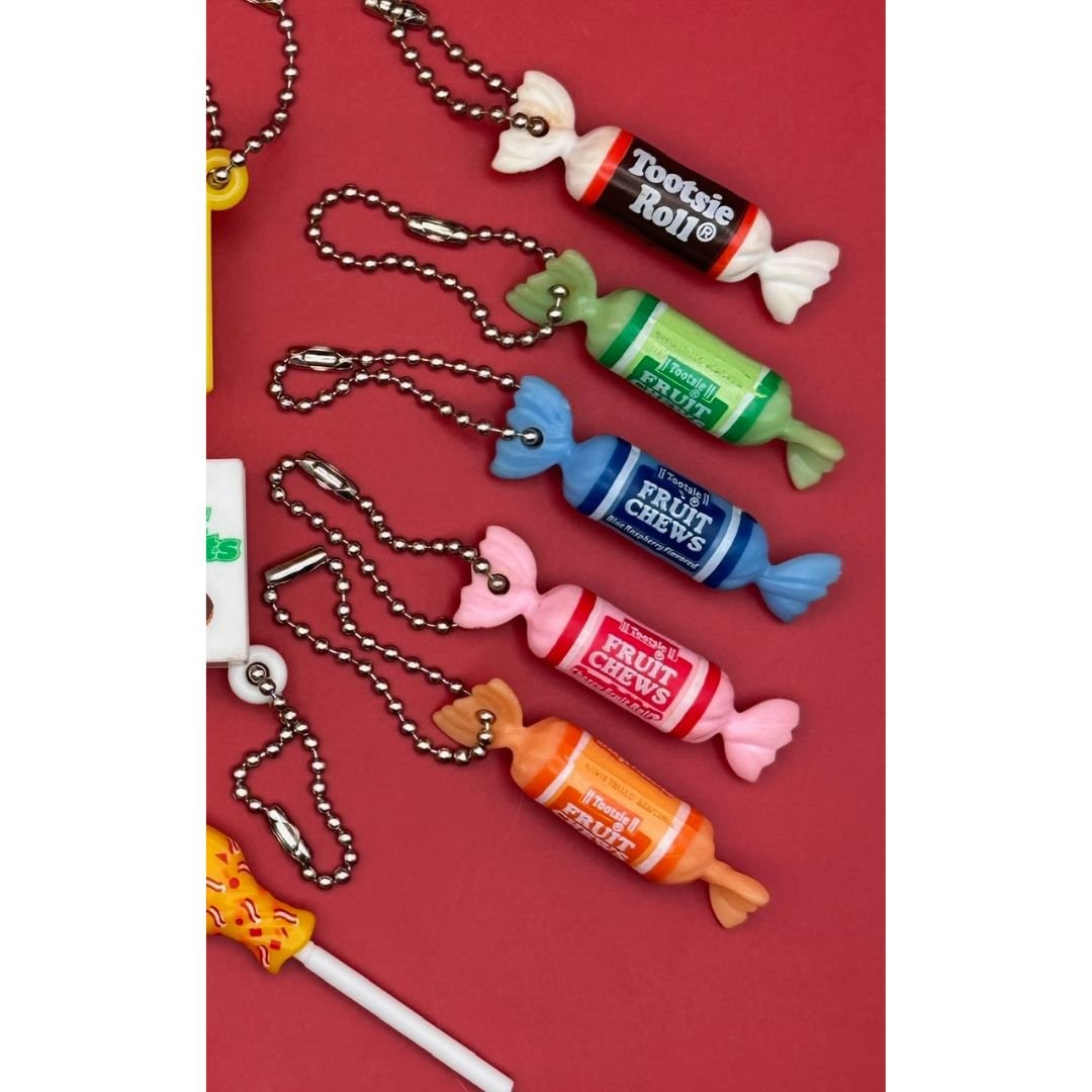 Tootsie Roll & Tootsie Pop Candy  s -  vintage keychain vintage charms for bag nostalgia vintage keychains y2k collectible - Bag Crap