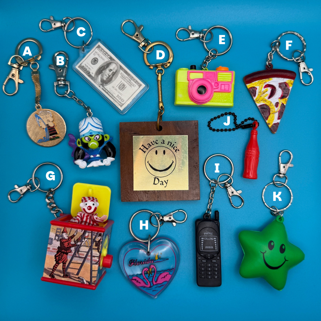 Vintage 1970s-Y2K Keychains— Retro Toys & Tech