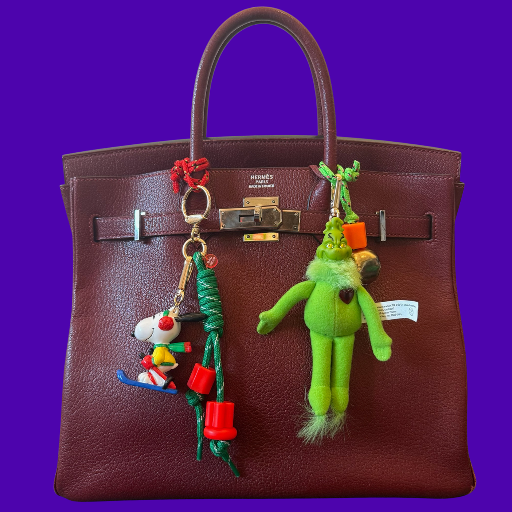 Vintage Winter Holiday Skiing Snoopy Bag Charm Pack