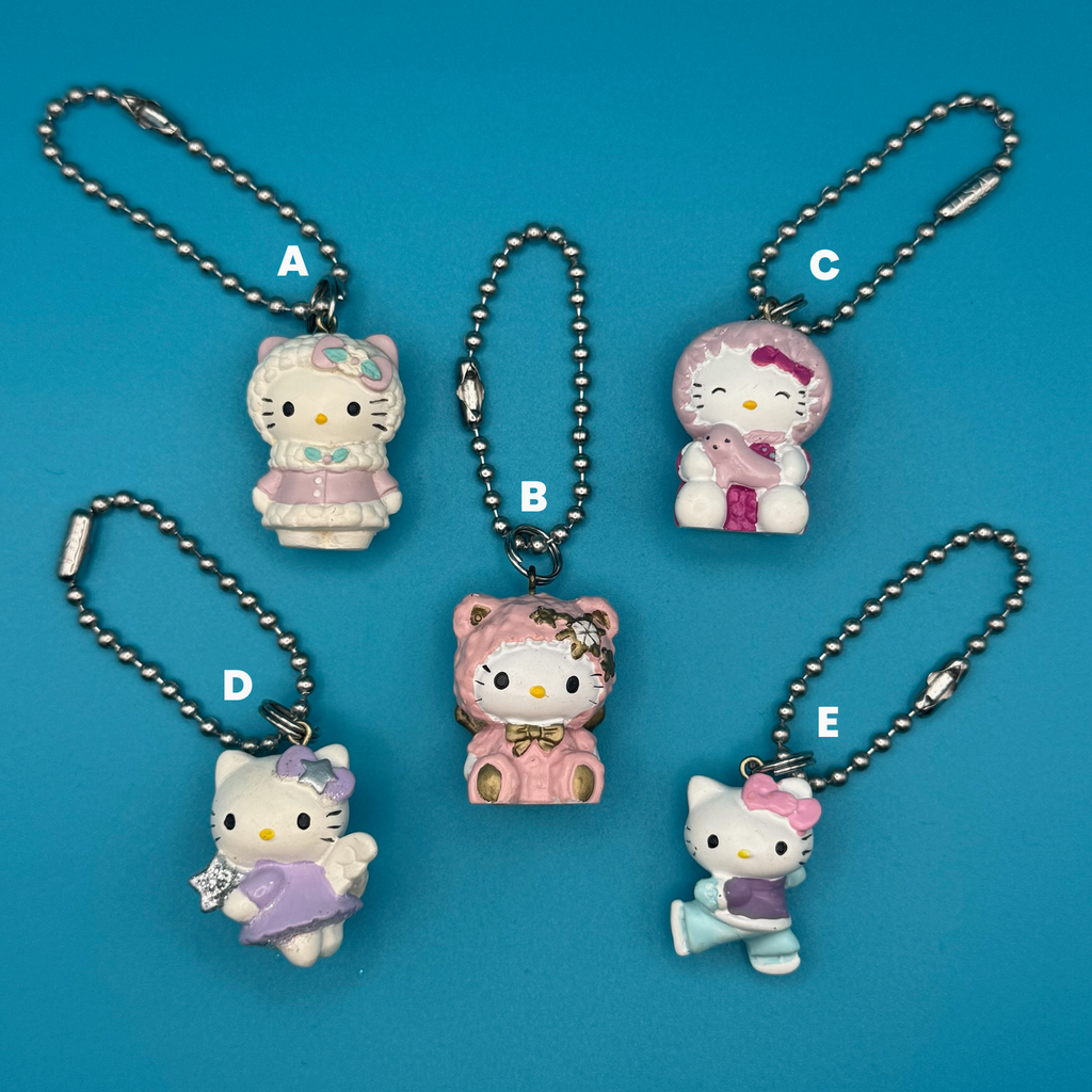 Vintage Y2K Pink Holiday Hello Kitty Bag Charms
