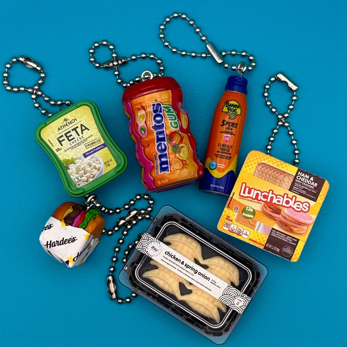Assorted Mini Food & Grocery  s - bodega food grocery nyc ny apple fruit vegetables fun vintage keychain vintage charms for bag nostalgia vintage keychains y2k collectible - Bag Crap