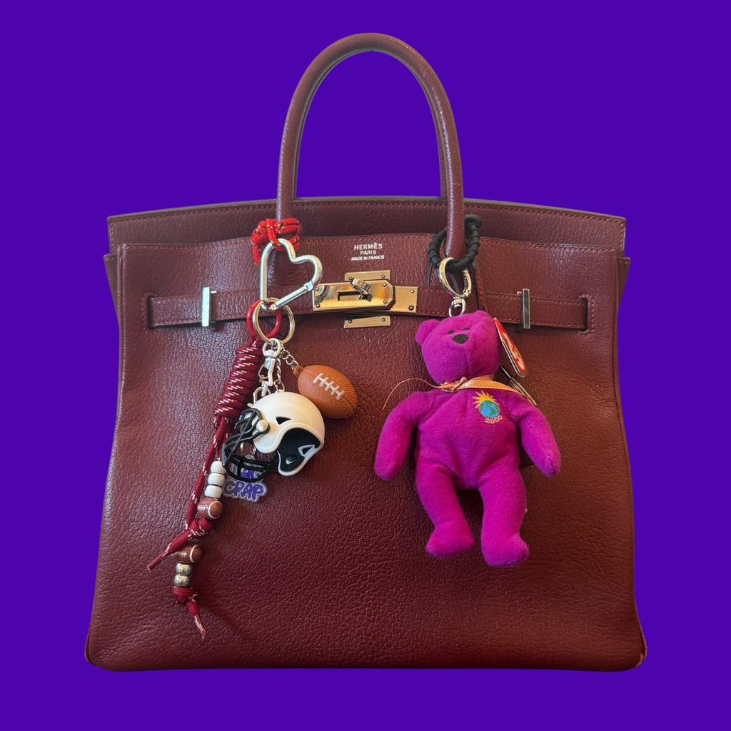 Vintage Teenie Beanie Baby Millennium Bear Bag Charm