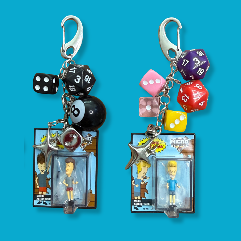 Micro Beavis or Butt-Head Toy Box Charm Set
