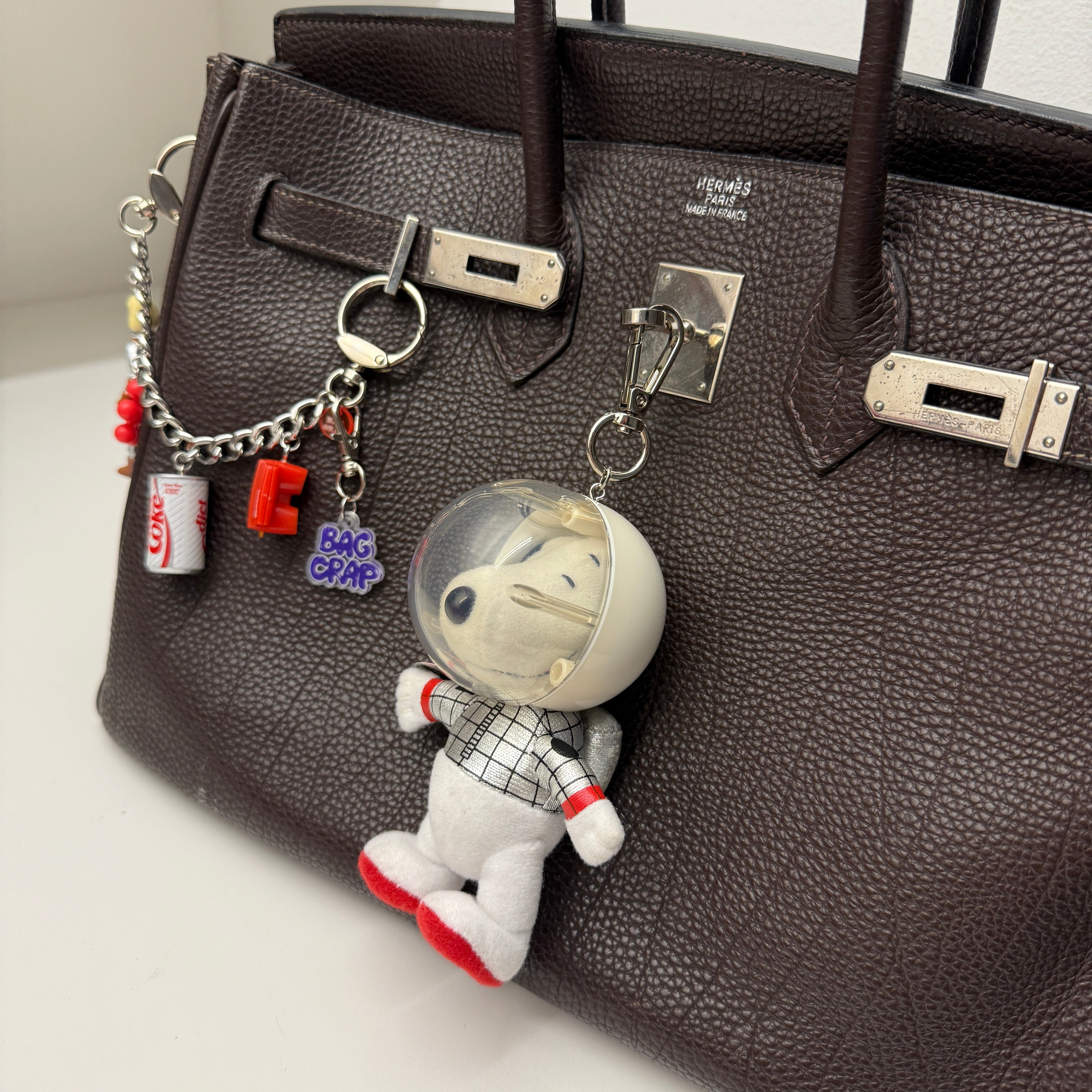 Snoopy Astronaut Plush   - RARE - snoopy rar peanuts vintage keychain vintage charms for bag nostalgia vintage keychains y2k collectible - Bag Crap