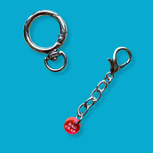 Silver Metal Mini  Chain - clips carabiners charms keychains bag designer vintage keychain vintage charms for bag nostalgia vintage keychains y2k collectible - Bag Crap