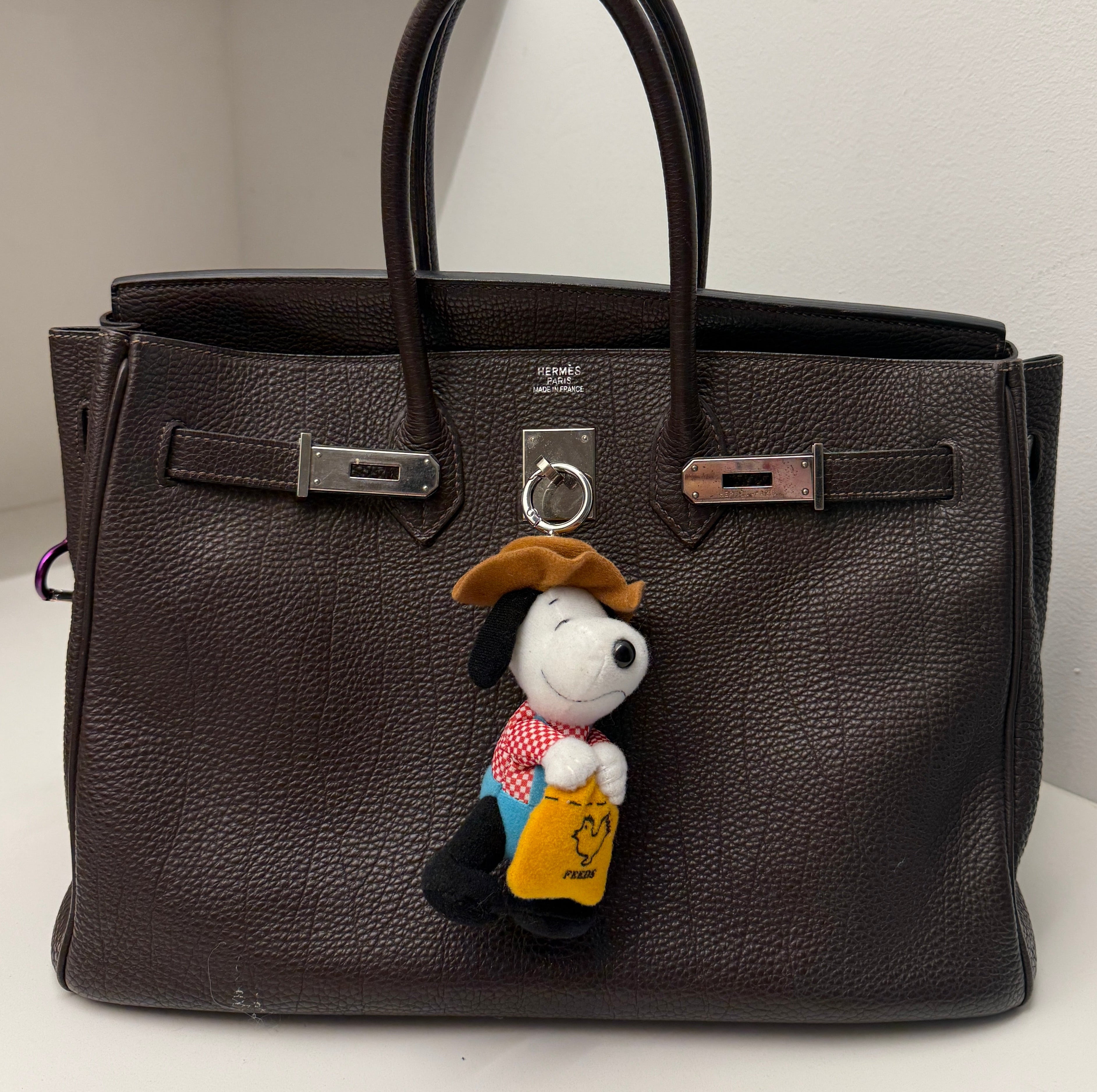5”  Farmer Snoopy - snoopy rar peanuts vintage keychain vintage charms for bag nostalgia vintage keychains y2k collectible - Bag Crap