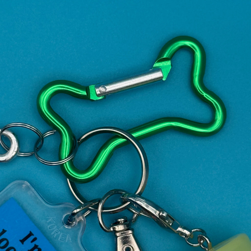 Vintage Comedy Keychain + Wet Ones Bag Charm Set