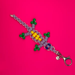 Bag Crap - Small Bead Buddy Lizard Bag Charms - Pastels