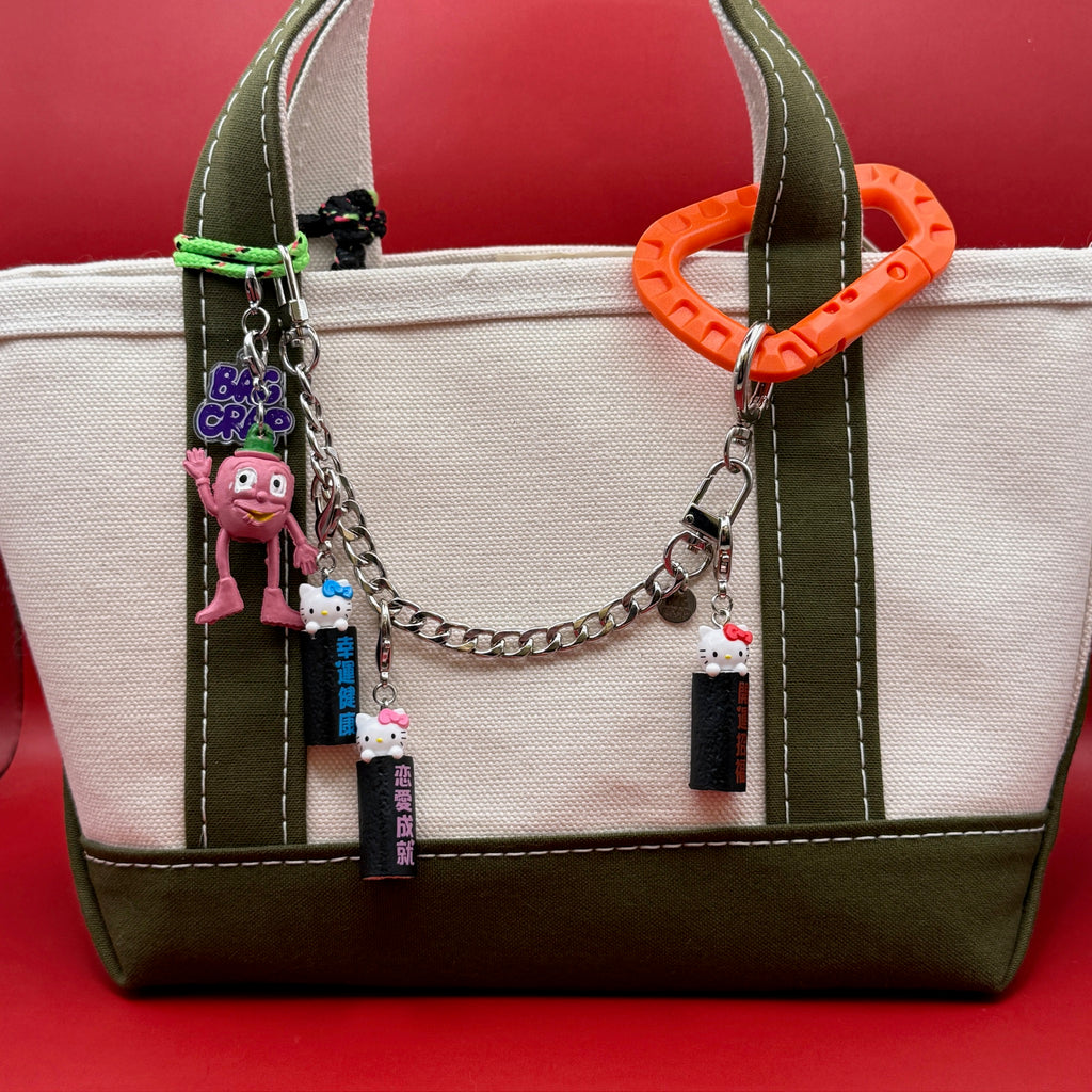 Vintage Y2K Hello Kitty Sushi Roll Mini Bag Charms