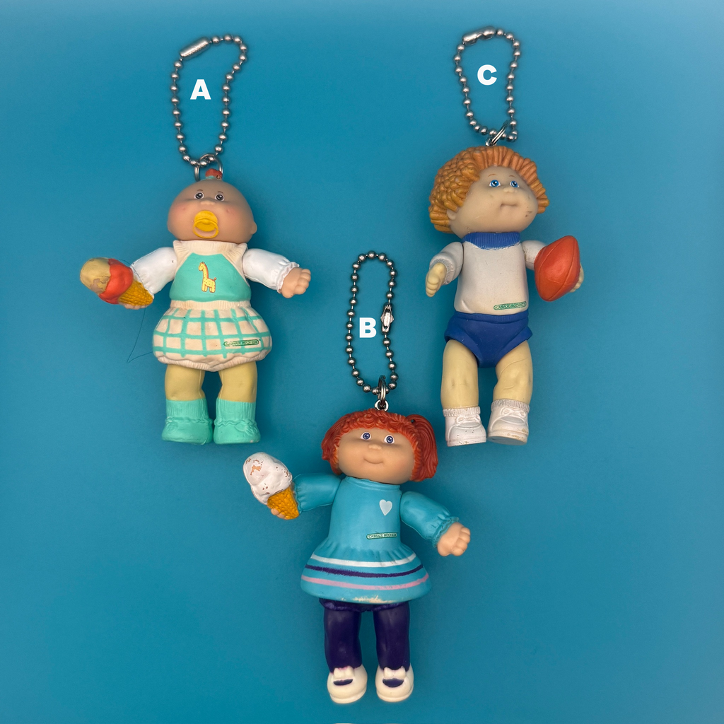 Vintage 1980s Blue Cabbage Patch Kids Bag Charms