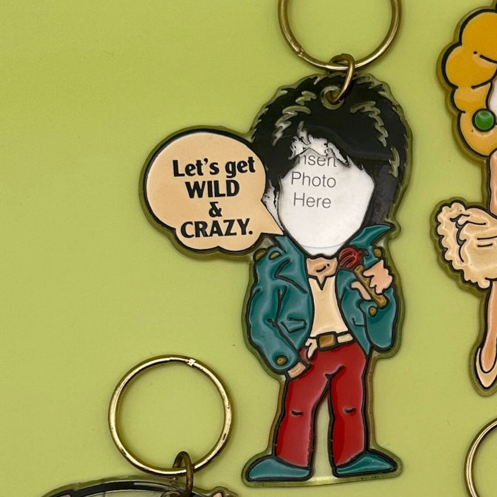 90's Vintage 'insert Photo' Comedy Keychains