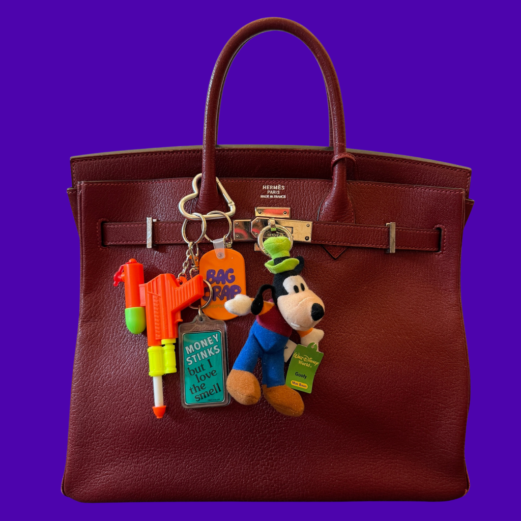 Vintage Y2K Disney Goofy Mini Beans Plush Bag Charm