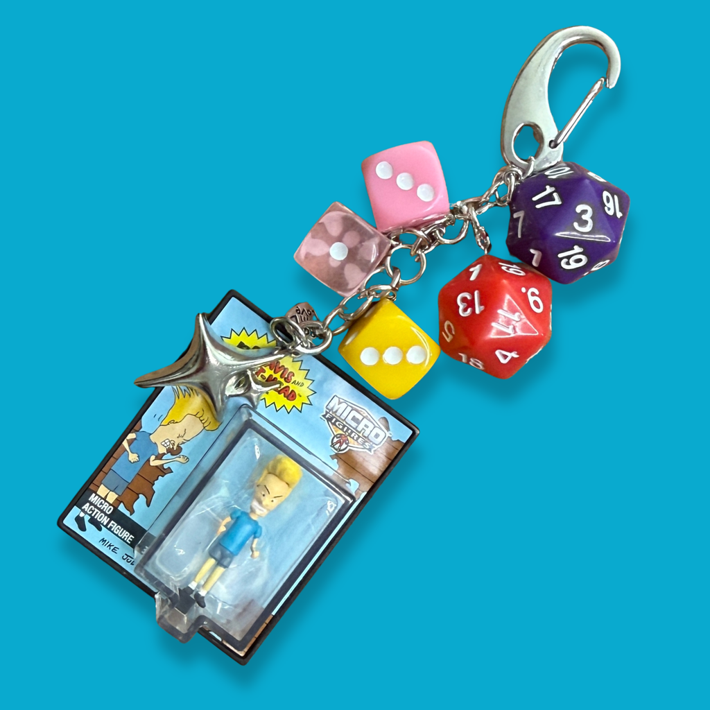 Micro Beavis or Butt-Head Toy Box Charm Set