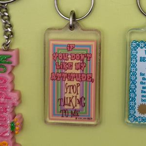 90's Y2k Comedy Quote s: Drop 4 -  vintage keychain vintage charms for bag nostalgia vintage keychains y2k collectible - Bag Crap