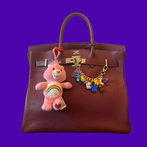 RARE   Pink Rainbow Cheer Care Bear Plush -  vintage keychain vintage charms for bag nostalgia vintage keychains y2k collectible - Bag Crap