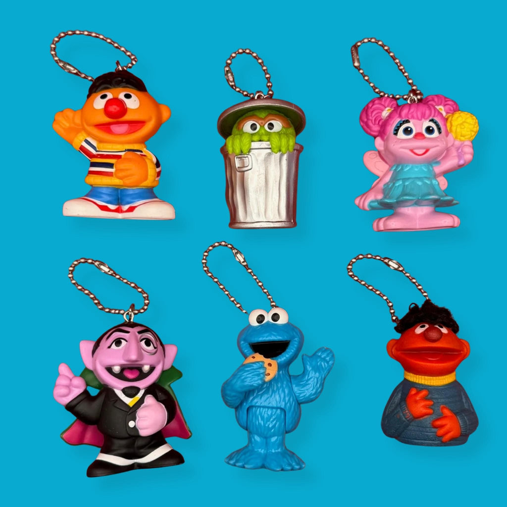 Vintage Sesame Street Toy Bag Charms