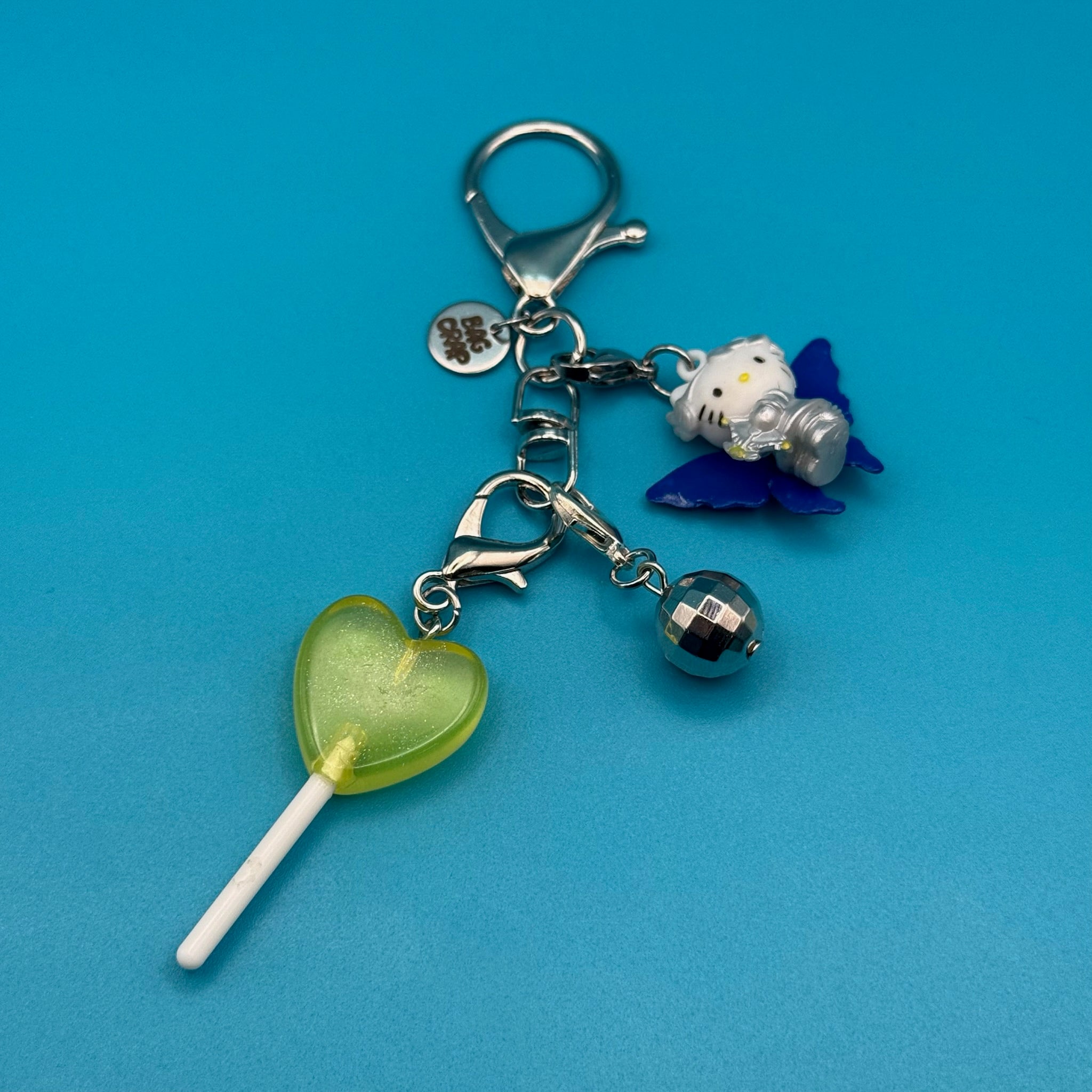 VINTAGE MINI HELLO KITTY CUPID TRINKET BAG CHARM - hello kitty sanrio japan kawaii rare vintage keychain vintage charms for bag nostalgia vintage keychains y2k collectible - Bag Crap