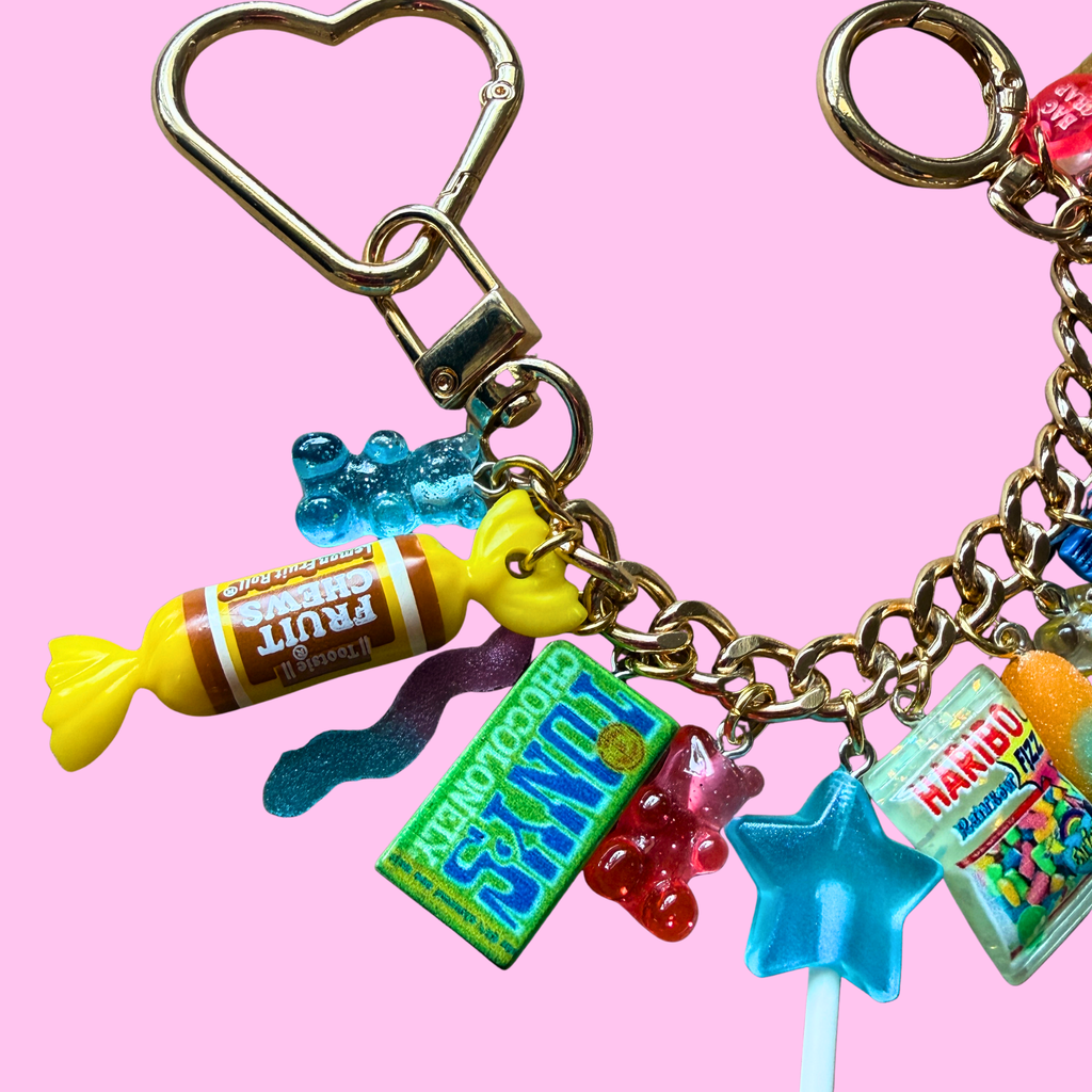 1:1 Stacked Candy Bag Charm Chain - Yellow/Gold