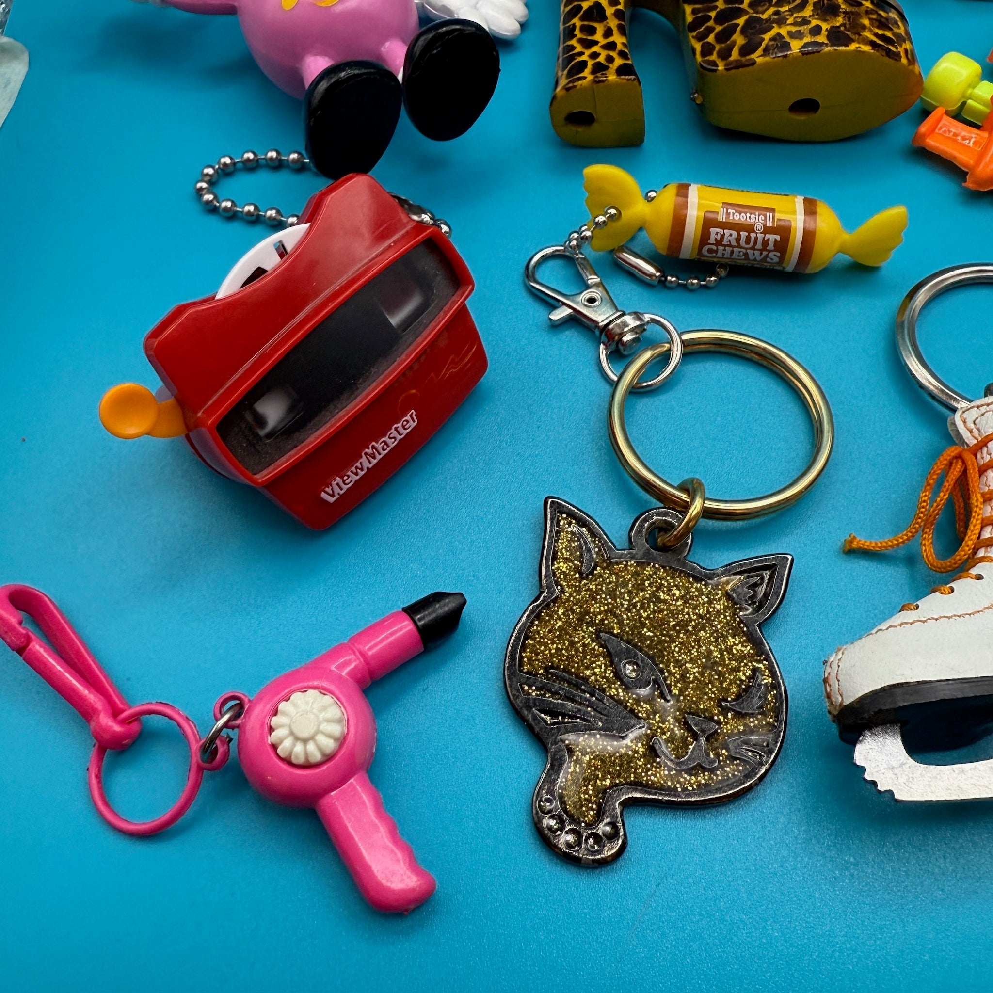 1980s- Nostalgic s &  s: Cars, Clowns, & Candy -  vintage keychain vintage charms for bag nostalgia vintage keychains y2k collectible - Bag Crap