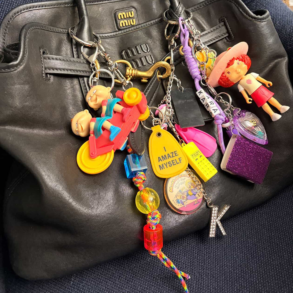 Custom Bag Crap Vintage Bag Charm Set or Chain: Deposit