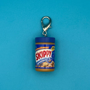 Mini Skippy Supreme Chunk Peanut Butter -  vintage keychain vintage charms for bag nostalgia vintage keychains y2k collectible - Bag Crap