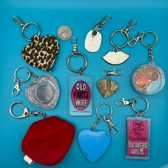 Vintage Y2K Valentines Keychains & Bag Charms: You Pick