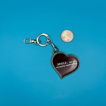 Vintage Red Heart Valentines Keychains & Bag Charms: You Pick