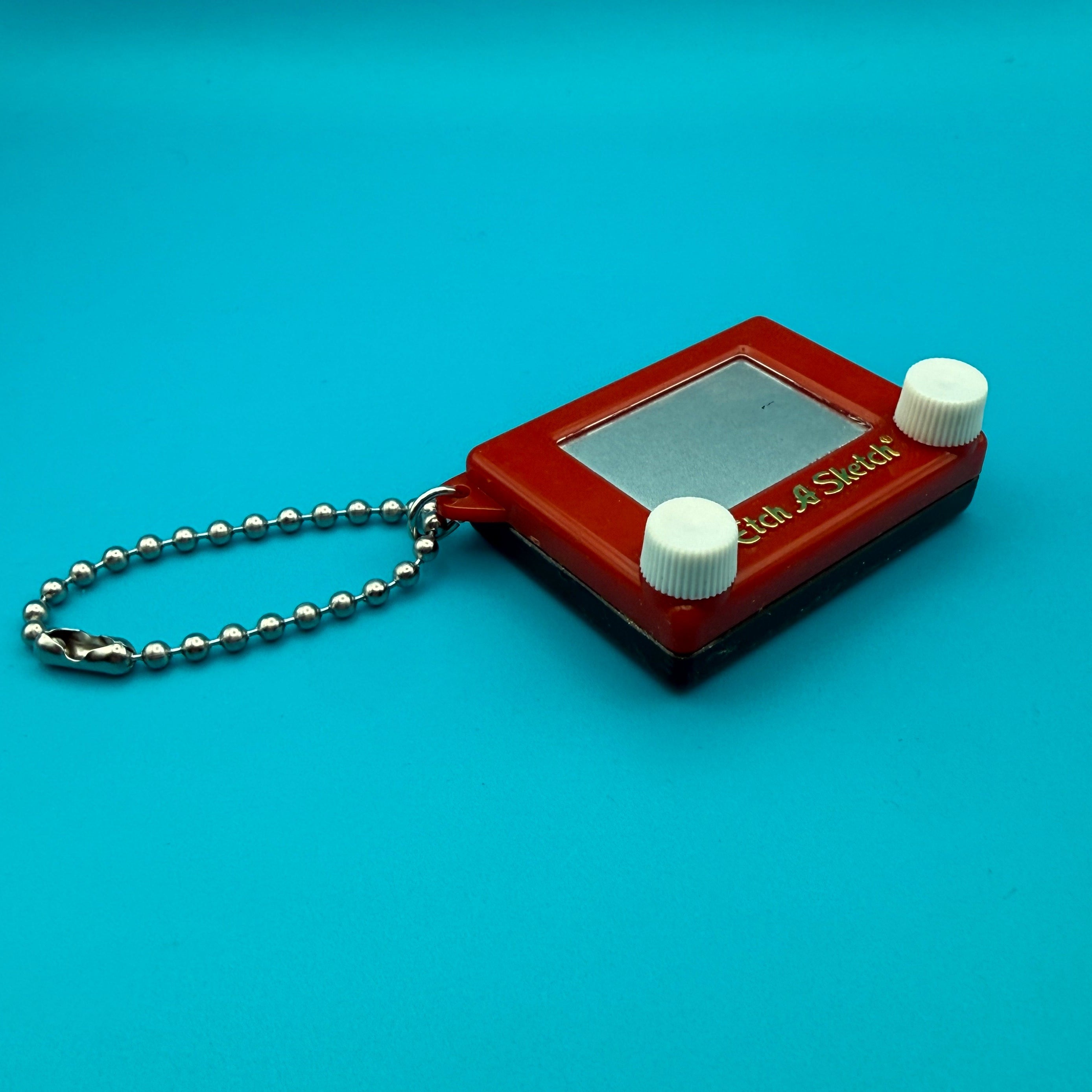 90s Etch-A-Sketch -  vintage keychain vintage charms for bag nostalgia vintage keychains y2k collectible - Bag Crap