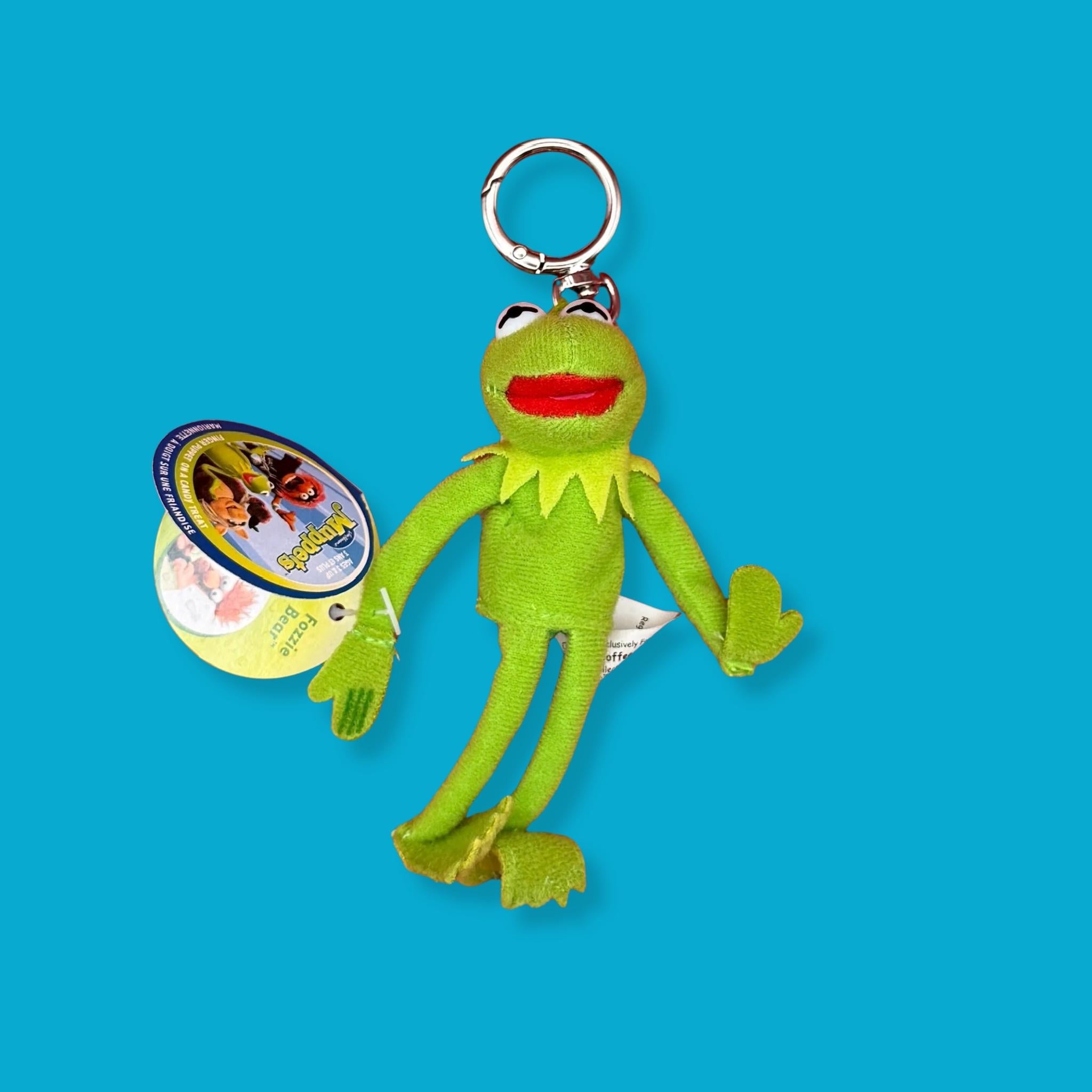 Mini Kermit the Frog Muppets     - RARE -  vintage keychain vintage charms for bag nostalgia vintage keychains y2k collectible - Bag Crap