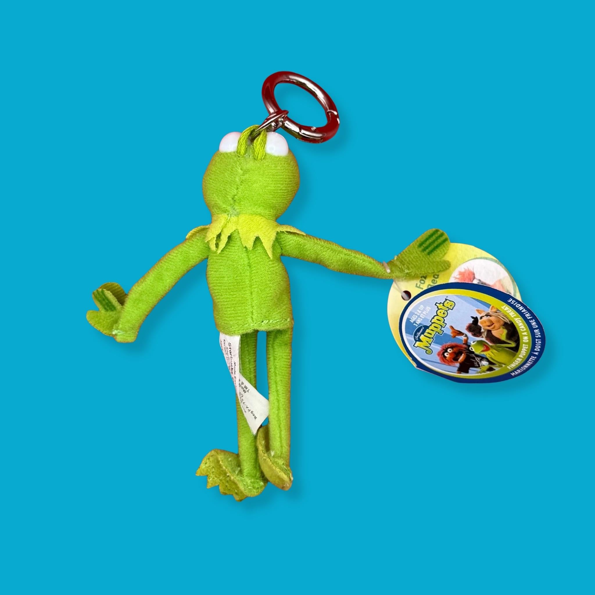 Mini Kermit the Frog Muppets     - RARE -  vintage keychain vintage charms for bag nostalgia vintage keychains y2k collectible - Bag Crap