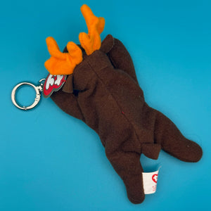 Teenie Beanie Baby “Chocolate the Moose” Plush -  vintage keychain vintage charms for bag nostalgia vintage keychains y2k collectible - Bag Crap