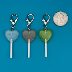 Heart Shaped Lollipop Candy  s: You Pick -  vintage keychain vintage charms for bag nostalgia vintage keychains y2k collectible - Bag Crap
