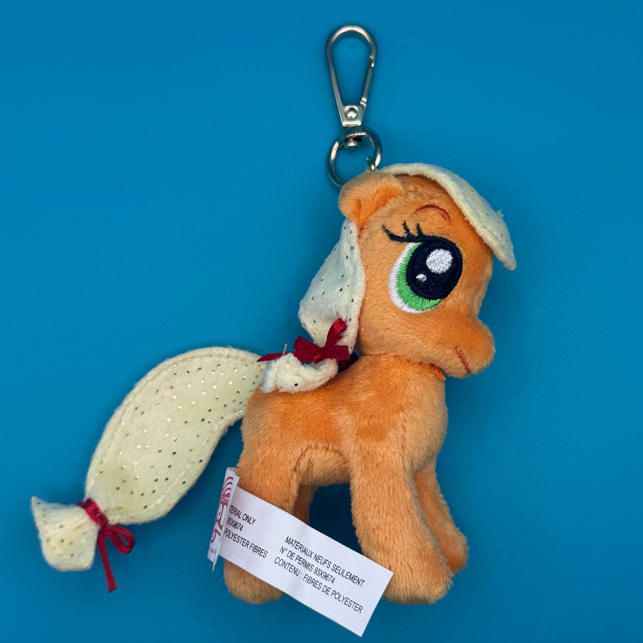 4' VTG Applejack My Little Pony Plush -  vintage keychain vintage charms for bag nostalgia vintage keychains y2k collectible - Bag Crap