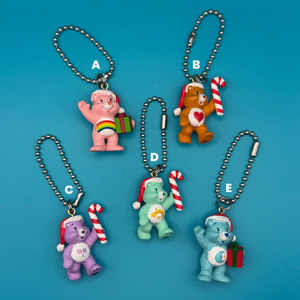 Mini Holiday Care Bear  s -  vintage keychain vintage charms for bag nostalgia vintage keychains y2k collectible - Bag Crap