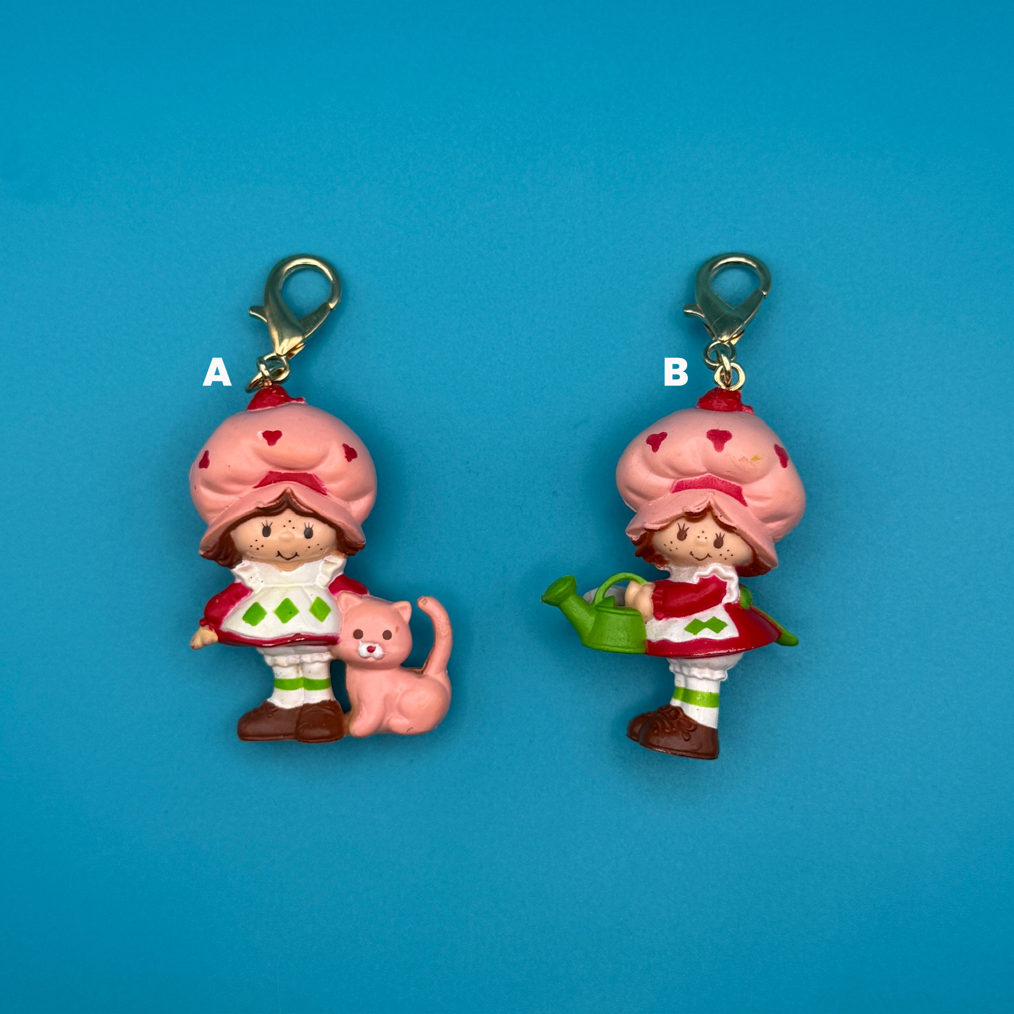 Mini Strawberry Shortcake Doll  s: You Pick -  vintage keychain vintage charms for bag nostalgia vintage keychains y2k collectible - Bag Crap