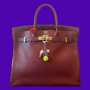 5' Ice Cream + Tennis Trinket   Pack - vintage bag charm packs nostalgia vintage y2k vintage keychain vintage charms for bag nostalgia vintage keychains y2k collectible - Bag Crap