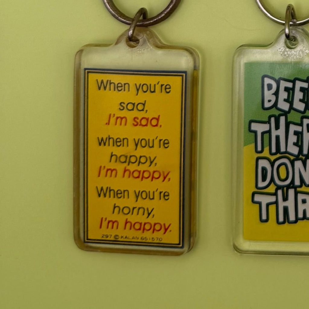Vintage 90's Y2k Comedy Quote Keychains: Drop 2