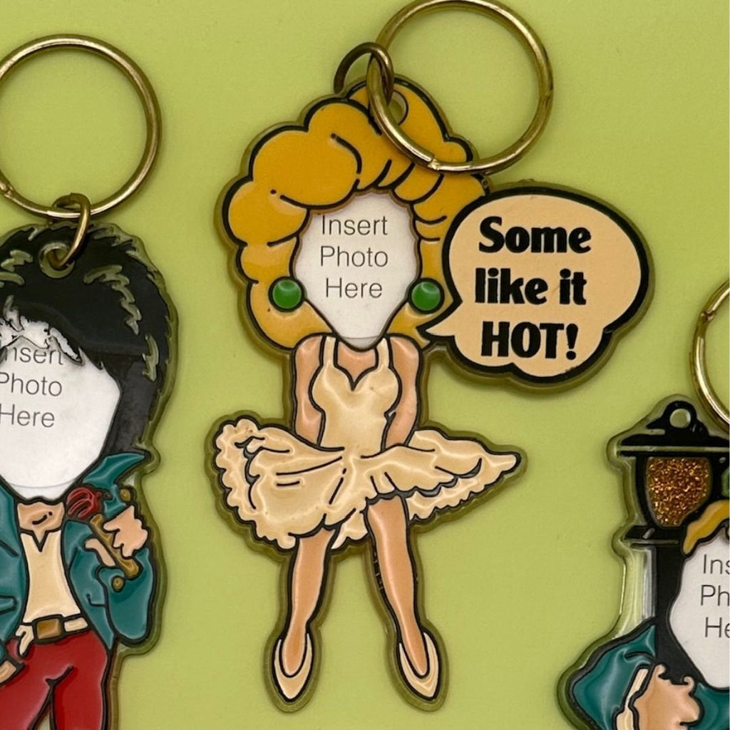 90's Vintage 'insert Photo' Comedy Keychains