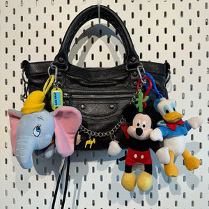 Bag Crap - Vintage Y2k Disney Parks Dumbo, Mickey Mouse, & Donald Duck Plush Bag Charms