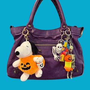 Snoopy Halloween Pumpkin Plush - snoopy rar peanuts vintage keychain vintage charms for bag nostalgia vintage keychains y2k collectible - Bag Crap