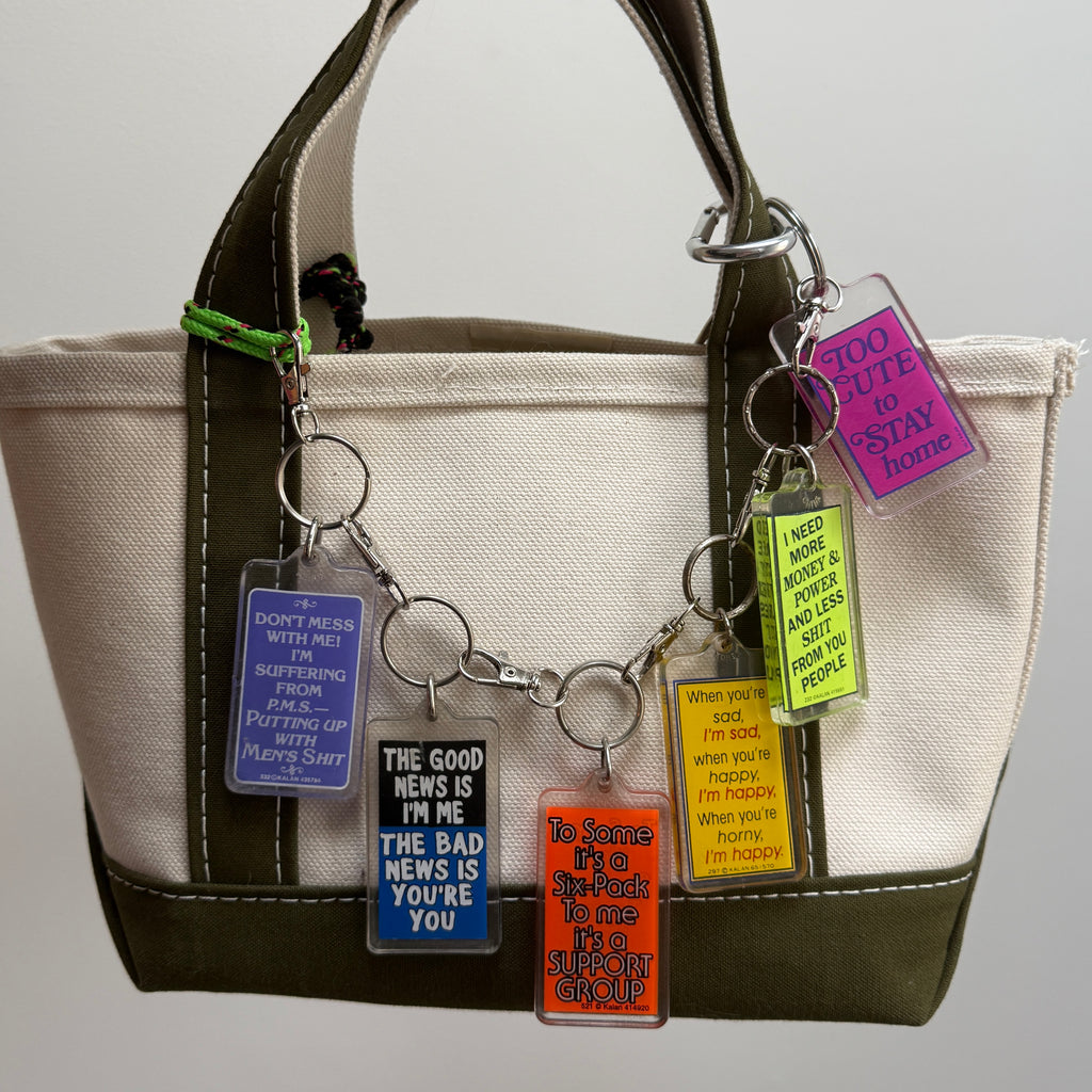 Blind Box: Mystery Vintage Y2K Funny Phrase Acrylic Keychain