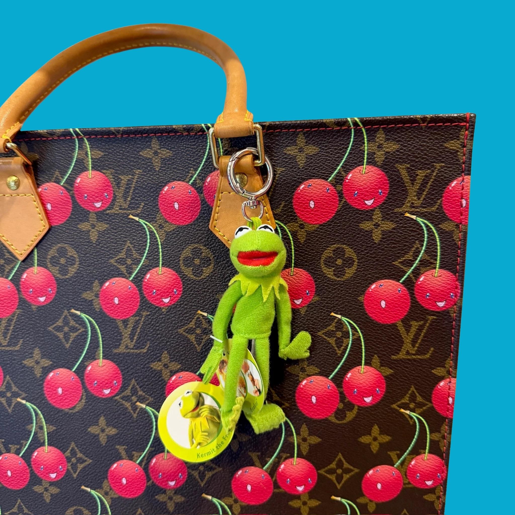 Mini Kermit the Frog Muppets     - RARE -  vintage keychain vintage charms for bag nostalgia vintage keychains y2k collectible - Bag Crap