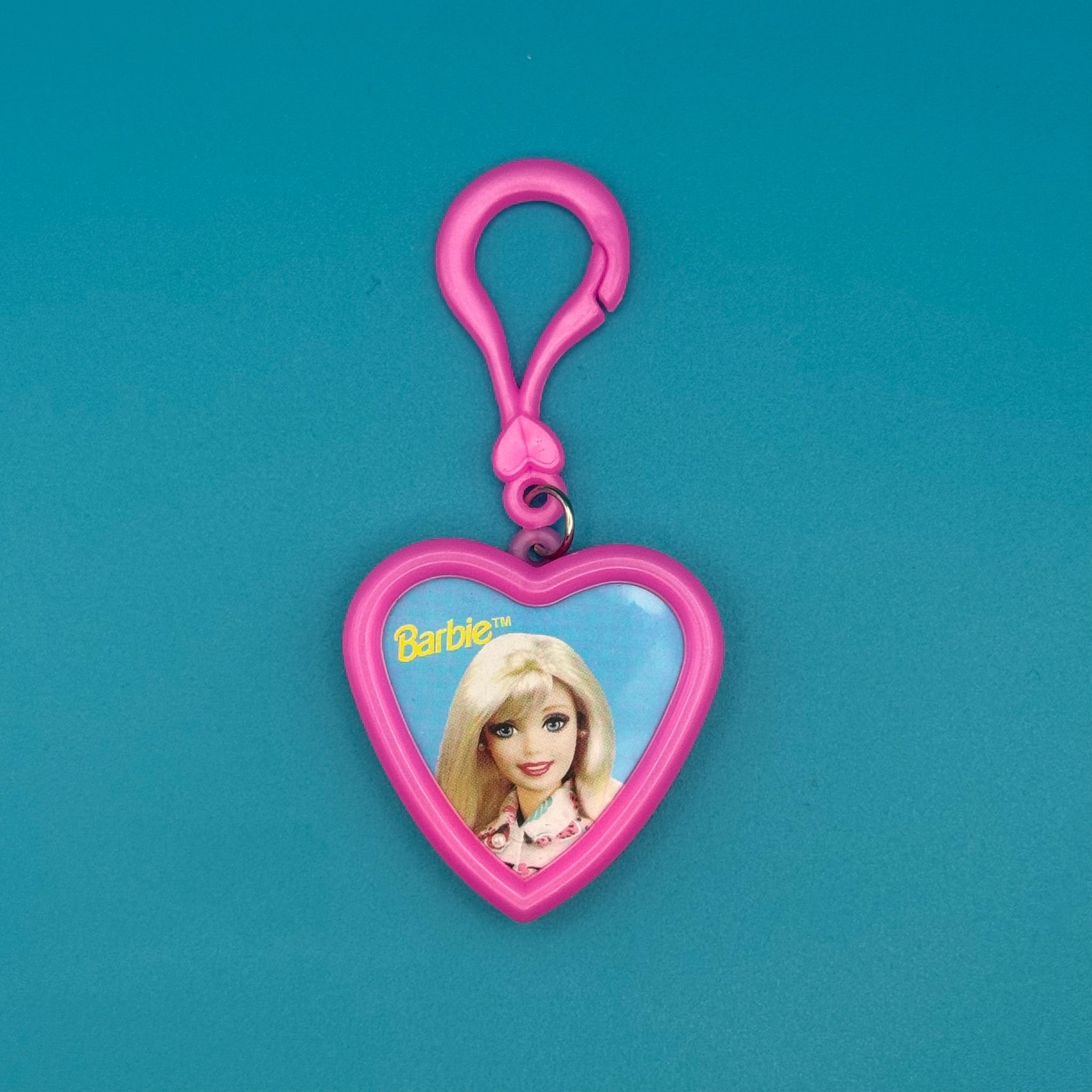 90s Plastic Barbie Heart  s - barbie doll toy pink rare vintage keychain vintage charms for bag nostalgia vintage keychains y2k collectible - Bag Crap