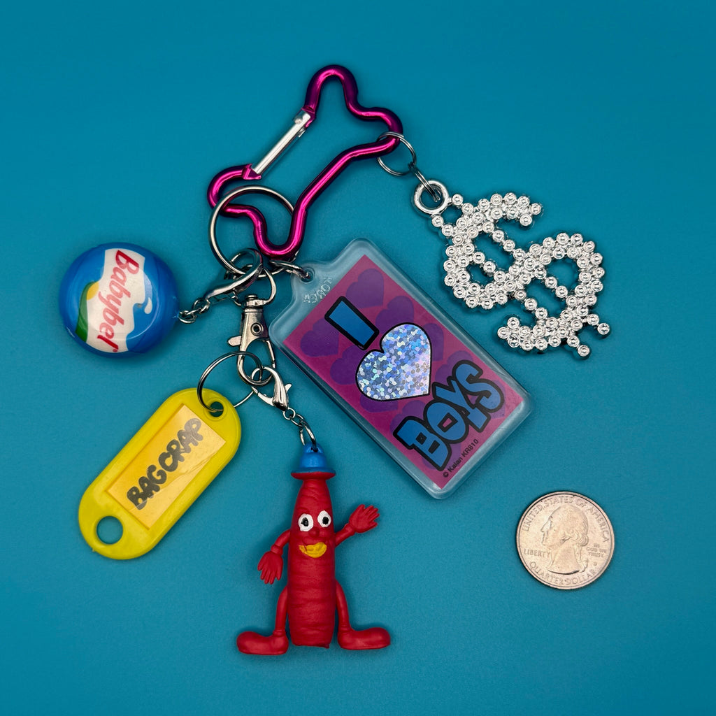 Vintage 'I HEART BOYS' Charm Pack