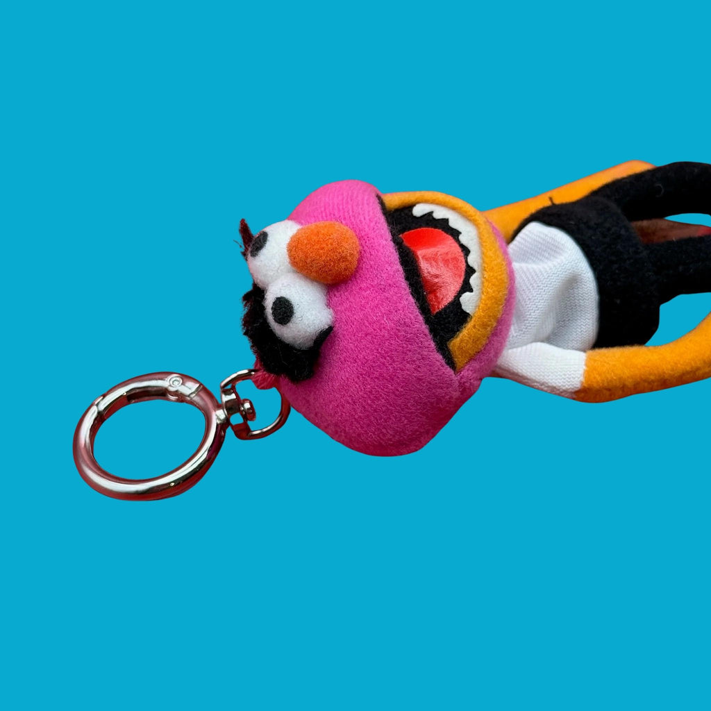 Vintage Y2K Muppets Animal Mini Plushie Bag Charm - RARE